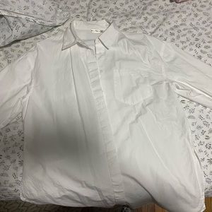 White button down top, worn twice. 100% cotton